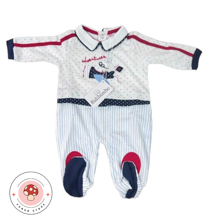 Tuta Intera Neonato – Stile Marinaio - Bidibimbo