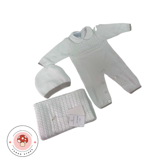 Completo Nascita Neonato – Bianco Elegante- Nazareno Gabrielli