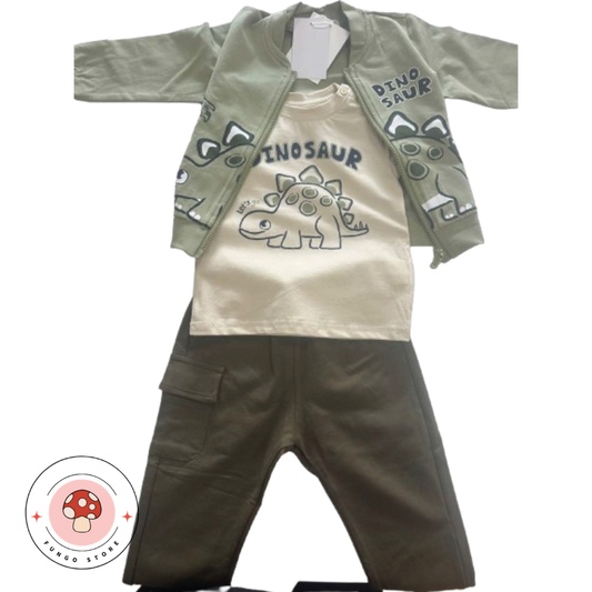 Completo Bambino 3 Pezzi - Dinosauro