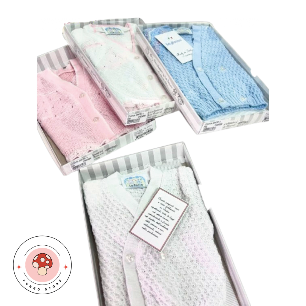 Cardigan Neonato in Maglia – Eleganza e Comfort - 100% made in Italy fatto a mano