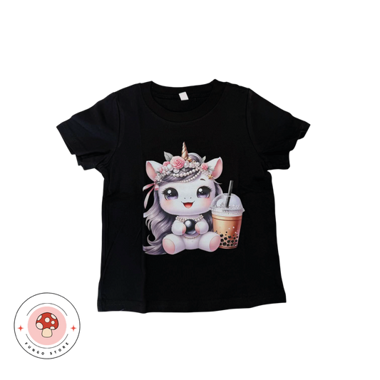 T-Shirt Bimba “Unicorno & Bubble Tea”